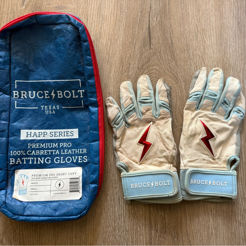 Bruce Bolt Happ Series short cut Premium Pro Batting Gloves